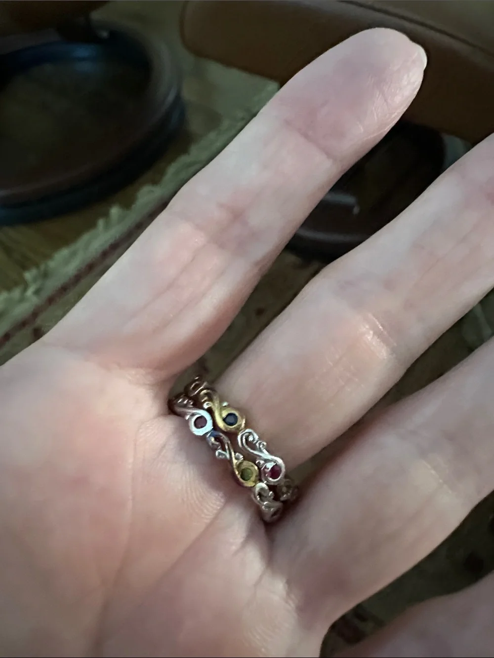 No brand delicate stackable